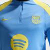 Nike ФК Барселона Четвертый Гол Быстросохнущая Удобная Футбольная Рубашка с Длинным Рукавом Мужские Топы FZ1346-413