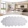 Хлопковая дорожка для стола с цветочным узором, овальный обеденный стол