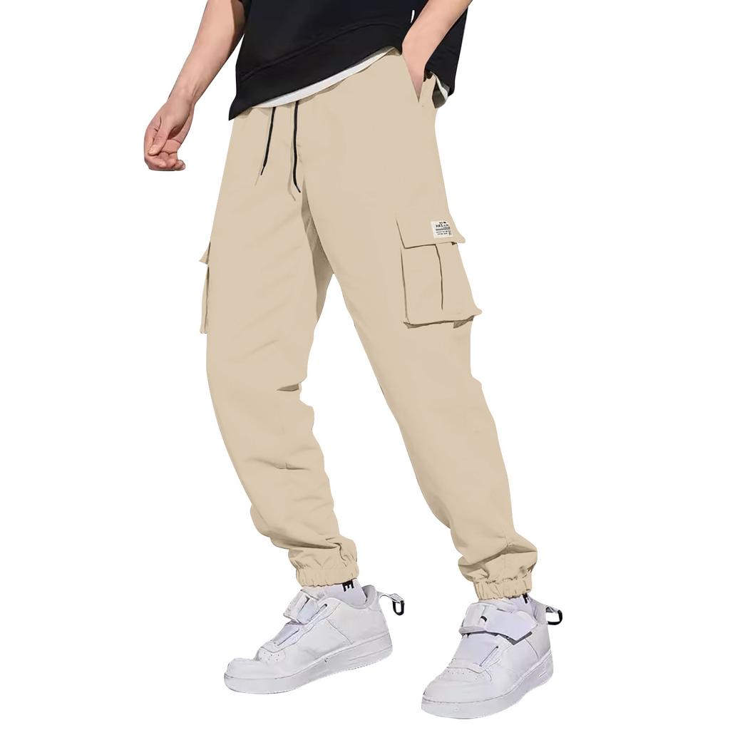 Casual Sports Pants Men's Loose Long Panel Fitness Running Training Pants