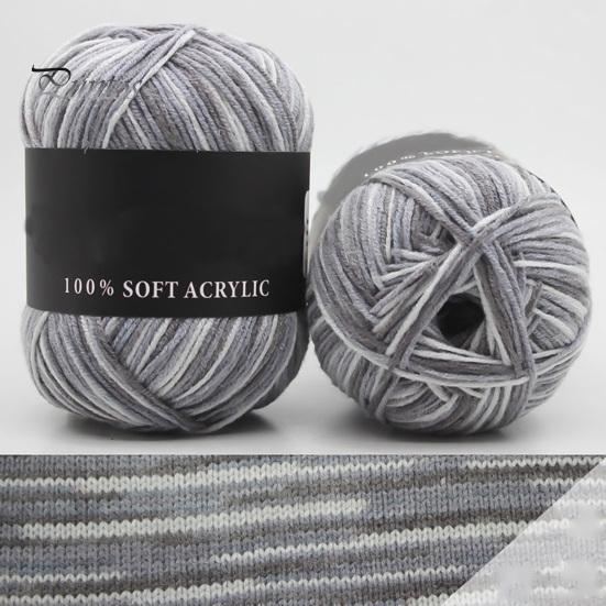 Шерстяная пряжа тройных брендов, мягкая молочно-хлопковая однотонная вязальная пряжа для свитера