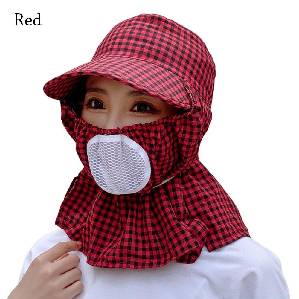 Summer Outdoor UV Protection Sun Hat Protective Cover Women Hats Ear Flap