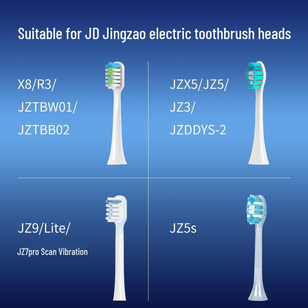 Подходит для насадок электрической зубной щетки JD Jingzao: JZTBW01, JZ5s, JZ3, JZX5, JZ9, JZ7, Lite