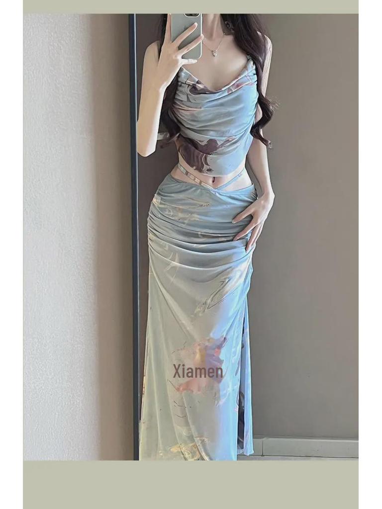2024 Fairy-Inspired Three-Piece Slimming Bikini Set - Belly-Covering, Elegant Hot Spring Swimsuit for Women