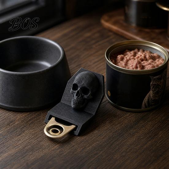 Dark Style Kitchen Tool Gothic Skull Can Opener, 3D Printed Pull Opener Tab Tool, Trendy Accessory Gift for Friends