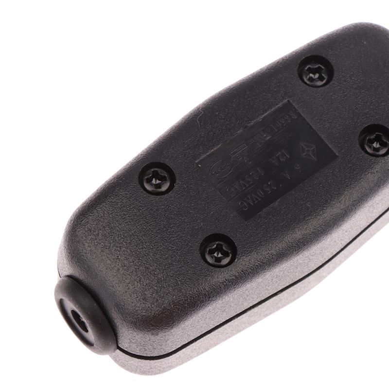 Инновационный и практичный водонепроницаемый и пыленепроницаемый AC250V 10A 2-контактный 3-контактный черный тип лодки Светодиодный индикатор включения/выключения Встроенный шнуровой переключатель