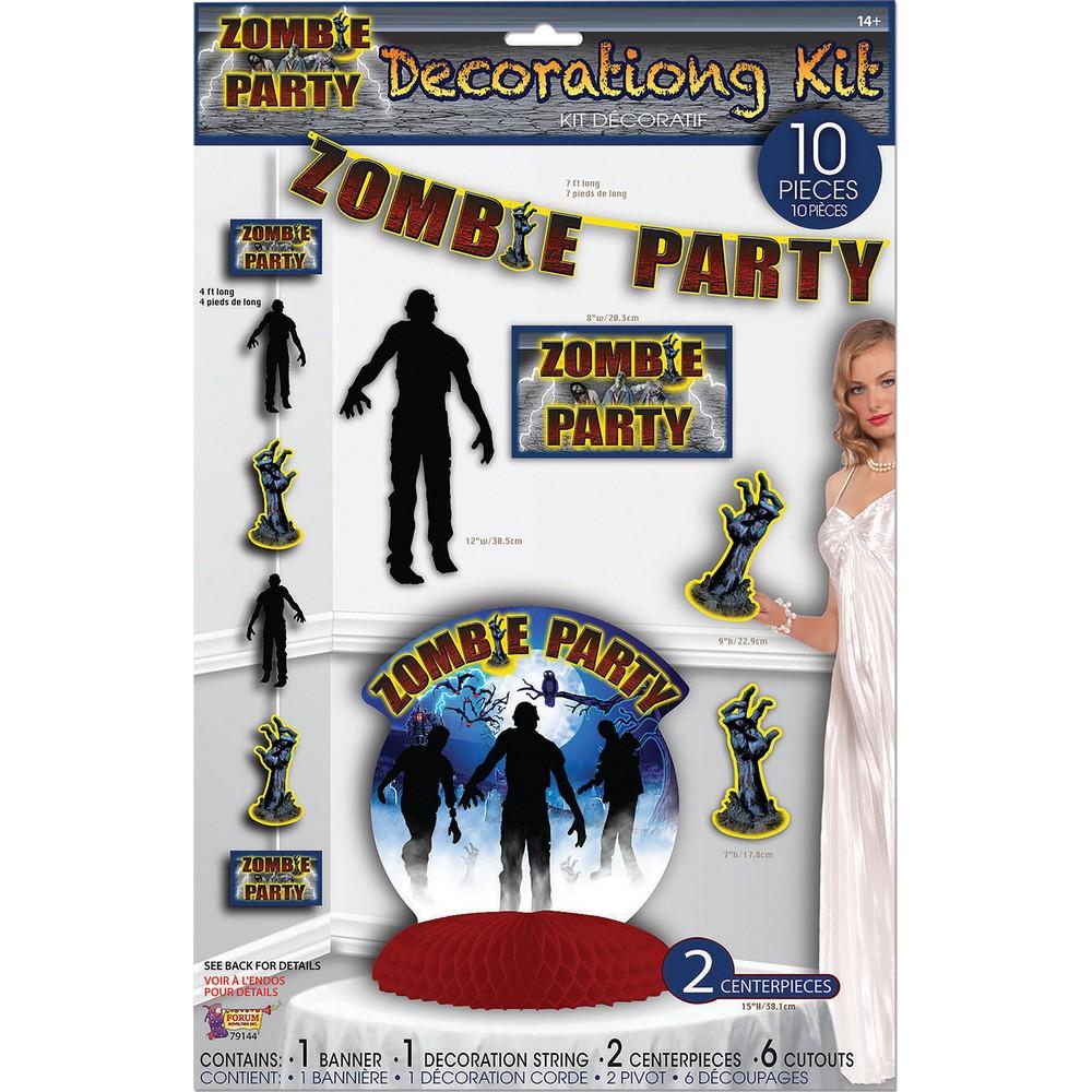 Forum Novelties Zombie Party Decorating Kit (Pack Of 10)