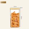 Bamboo Lid Glass Storage Bottles Jars Kitchen Sealed Food Container Canister Tea Coffee Beans Grains Candy Jars Orgnizer Boxes