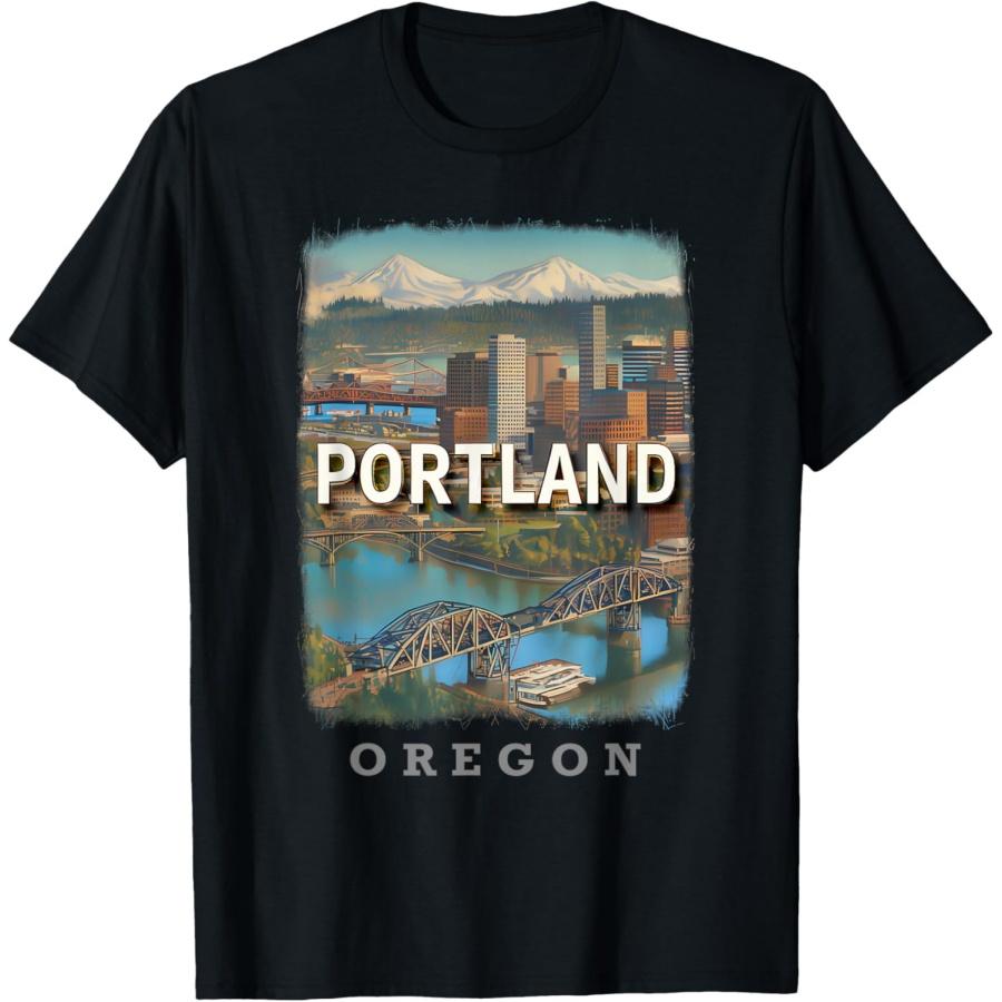 Футболка Город мостов Портленд Орегон OR SD658