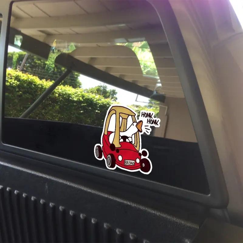 DS69#13X14см Забавный гусиный гусиный гудок виниловая наклейка на автомобиль для универсального декора прочная водостойкая наклейка