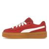 Puma Замшевые кроссовки на платформе из вельвета Красный/Белый/Коричневый Унисекс 399870-04