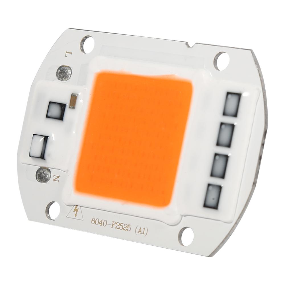 1 шт. 50 Вт полный спектр теплый/белый светодиод COB чип Grow Light лампа для роста растений сад гидропонное растение