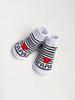 2 Pairs of Soft and Anti-slip Ankle Socks for Newborn Boys and Girls Aged 0-6 Months. White Socks, A Lovely Gift for Toddlers