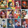 5D Diy Diamond Painting Humorous Clown Embroidery Full Round Drill Cross Stitch Kits Mosaic Pictures Handmade Home Decor