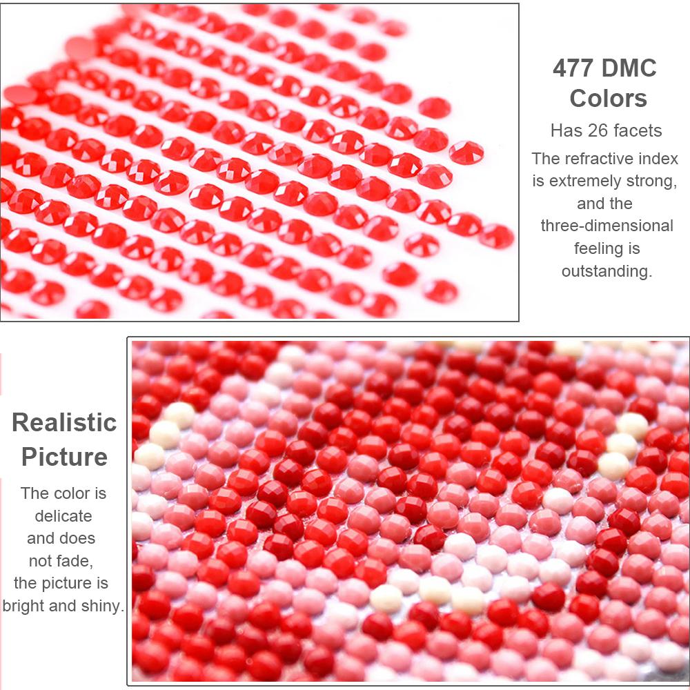 DIY Full Round Diamond Painting Cross Stitch 3D Cute Kitten Animal Scene Home Decorative Art Diamond Painting 5d Diamond Art Painting