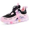 Розовые водонепроницаемые кроссовки из искусственной кожи для девочек, баскетбольная спортивная обувь для мальчиков, обувь для девочек