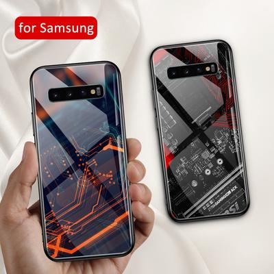 Чехол для телефона samsung s20 plus, стеклянная задняя крышка, чехол с чипом для Samsung Galaxy S8 S9 S10 s20 S21 S22 Note 8 9 10 plus S10e ultra