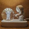 Креативный 3D астронавт хрустальный шар светодиодный ночник для детей спальня планета космическая солнечная система лампа USB Рождественский подарок ребенку