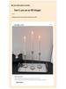 Серебряный подсвечник в скандинавском стиле для романтических ужинов при свечах и праздничного украшения стола