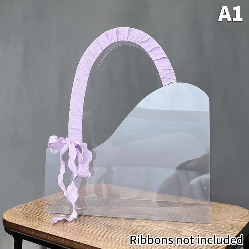 Прозрачная коробка для свежих цветов для питомца, букет, сумка-тоут, упаковка для цветов, сумка-тоут, фестиваль, вечеринка, подарок, упаковка для роз, портативный упаковочный пакет