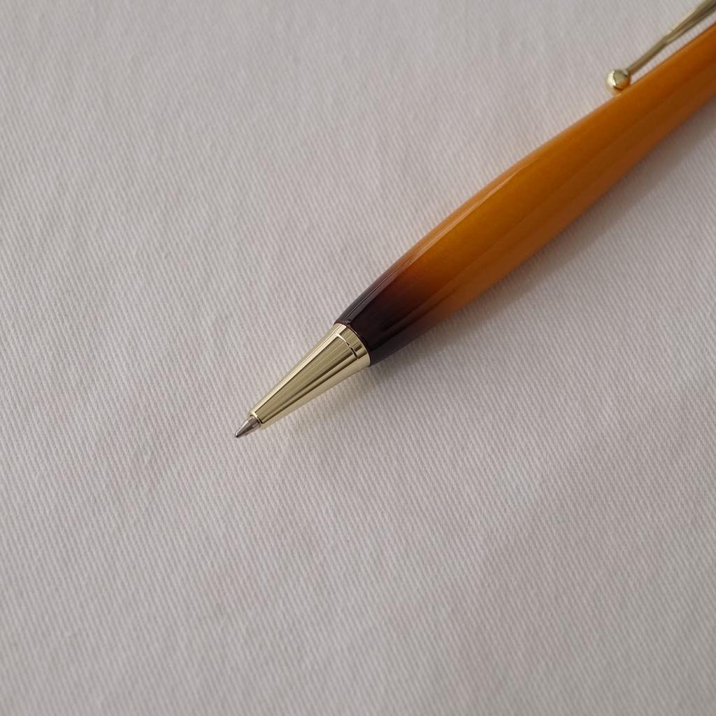 Luminio Wooden Ballpoint Premium Sunburst Rare Handcrafted in 4C Refills with Jetstream Prime and Pen, Oil-Based, 0.7mm, Knock-Style, Easy-to-Write,