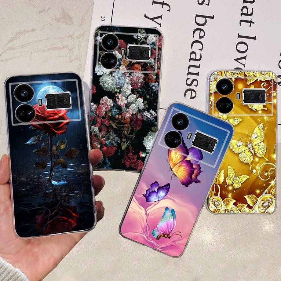 Для Realme GT5 240 Вт / GT3 / GT Neo 3 / GT Neo 5 Чехол Милый Мультяшный Роскошный Мягкий Силикон Прозрачный Чехол для Телефона Задняя Крышка Capas