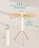 SONGMICS Clothes Drying Rack, Rotary Foldable Clothes Airer, Portable Laundry Drying Stand, Space-Saving, Rotatable, Freestanding