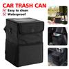 Waterproof Car Trash Can Bin Auto Car Accessories Organizer Garbage Dump For Trash Can Cars Storage Pockets Closeable Portable