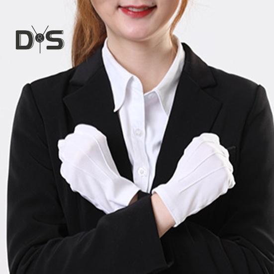 Белые перчатки, формальные перчатки для смокинга, перчатки для мужчин и женщин, перчатки дворецкого для вечеринок в стиле косплея, ювелирных изделий, церемоний, охранников