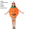 Восхитительный костюм тыквы для родителей и детей для празднования Хэллоуина