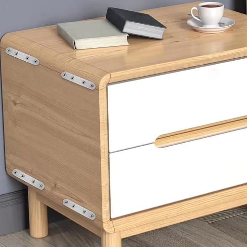 YBGGJO Stainless Steel I-Shaped Joint Brackets, Set of 4 with 16 Screws, Furniture Fixing Plates, Joint Brackets, Shelf Brackets, Furniture Fixing Rei