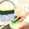 Two In One Pressure Detergent Dispenser with Bushing, A Very Practical Dishwashing Soap Brush Box,