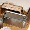 Old-fashioned Rectangular Iron Box with Lid Candy Box High Quality Buckle Iron Box