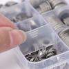 180Pcs/Box Stainless Steel Flat Washer M2-M10 Flat Washers Ring Durable Screw Gasket