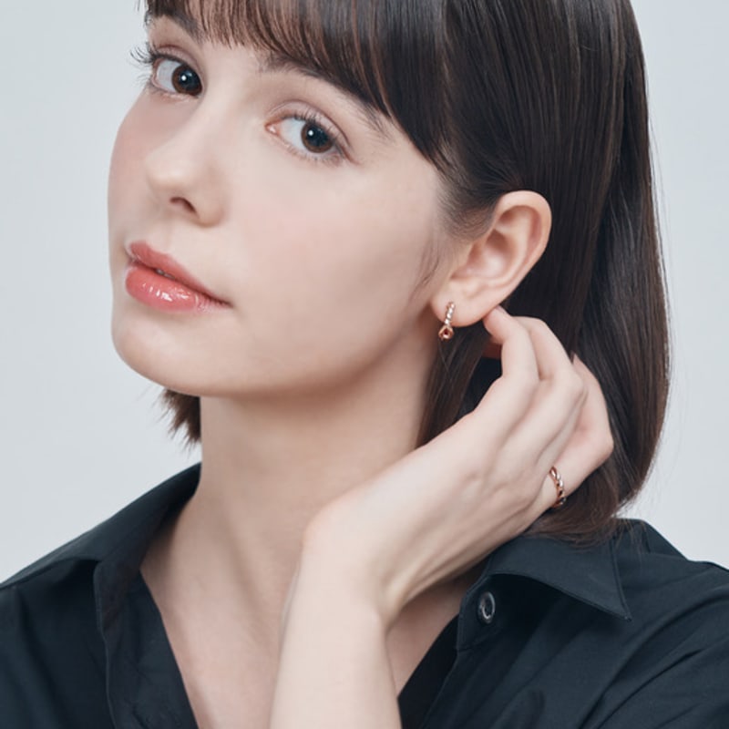 Серьги-твисты 14K Ella от ELLE Jewelry (позолоченный) ELGPEE513
