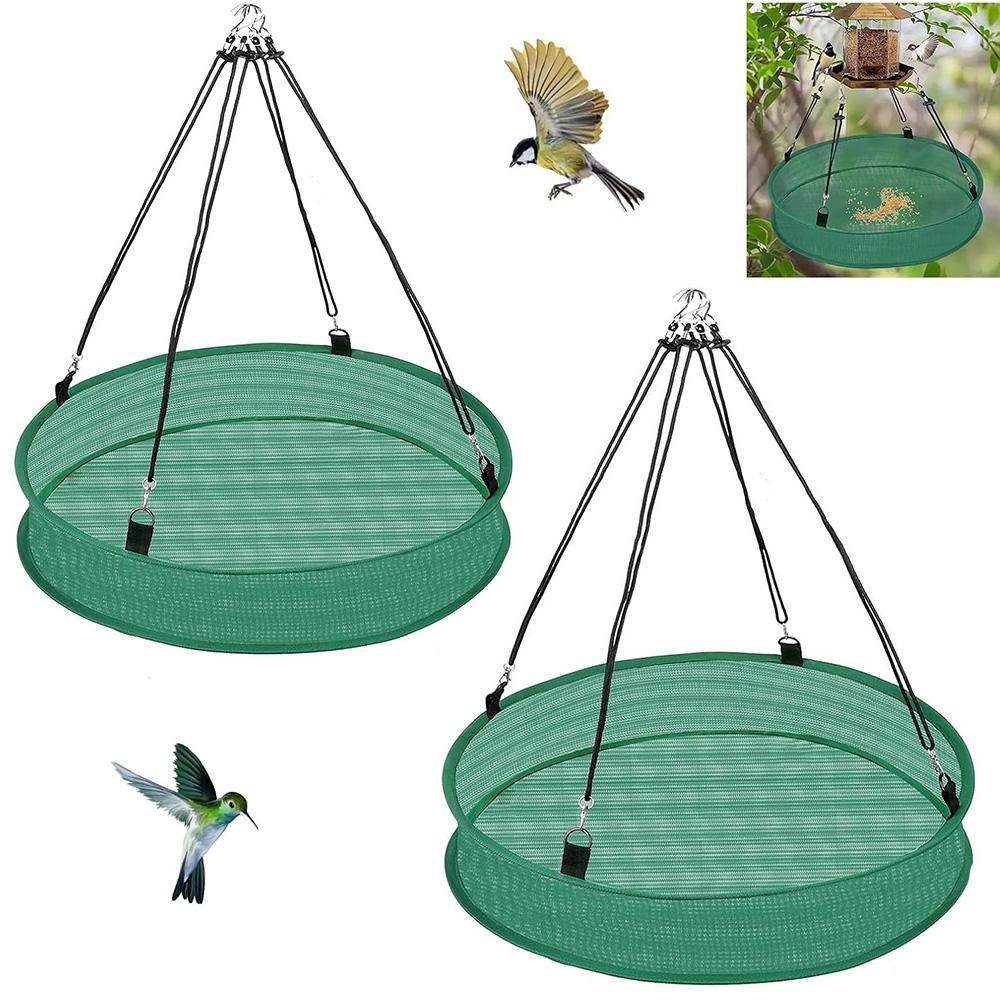 2Pcs Bird Seed Catcher Tray For Hanging Bird Feeder Platform