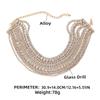 Luxury Multilayers Crystal Chokers Necklaces for Women Rhinestone Chains Necklaces Statements Jewelry Wedding Party Gift