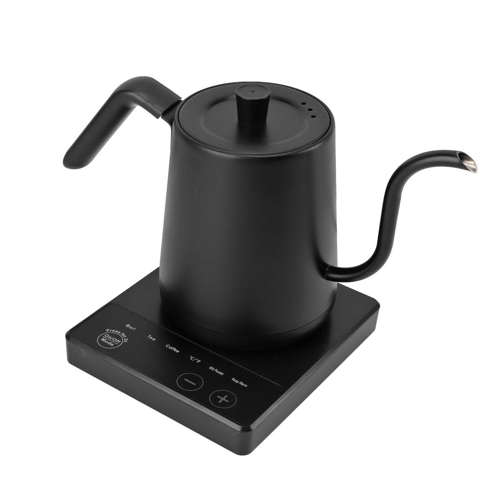 Electric Gooseneck Kettle with 5 Temperature Control Presets 1000W 800ml Pour Over Kettle for