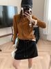 Moqie Winter Petite A-line Woolen Drawstring Short Skirt MQ1064