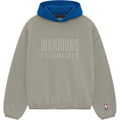 Fear of God Essentials Худи NBA Golden State Warriors Серо-синее Унисекс Топы 192AL246502F