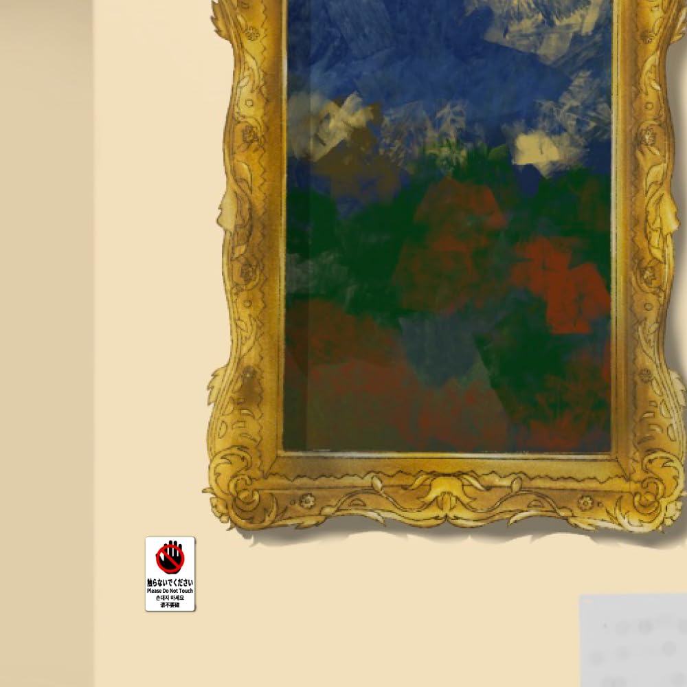 Наклейка SignStore Без касания Водонепроницаемая Для наружного использования 5см x 7,5см Виниловая Сделано в Японии SBTN_14_B