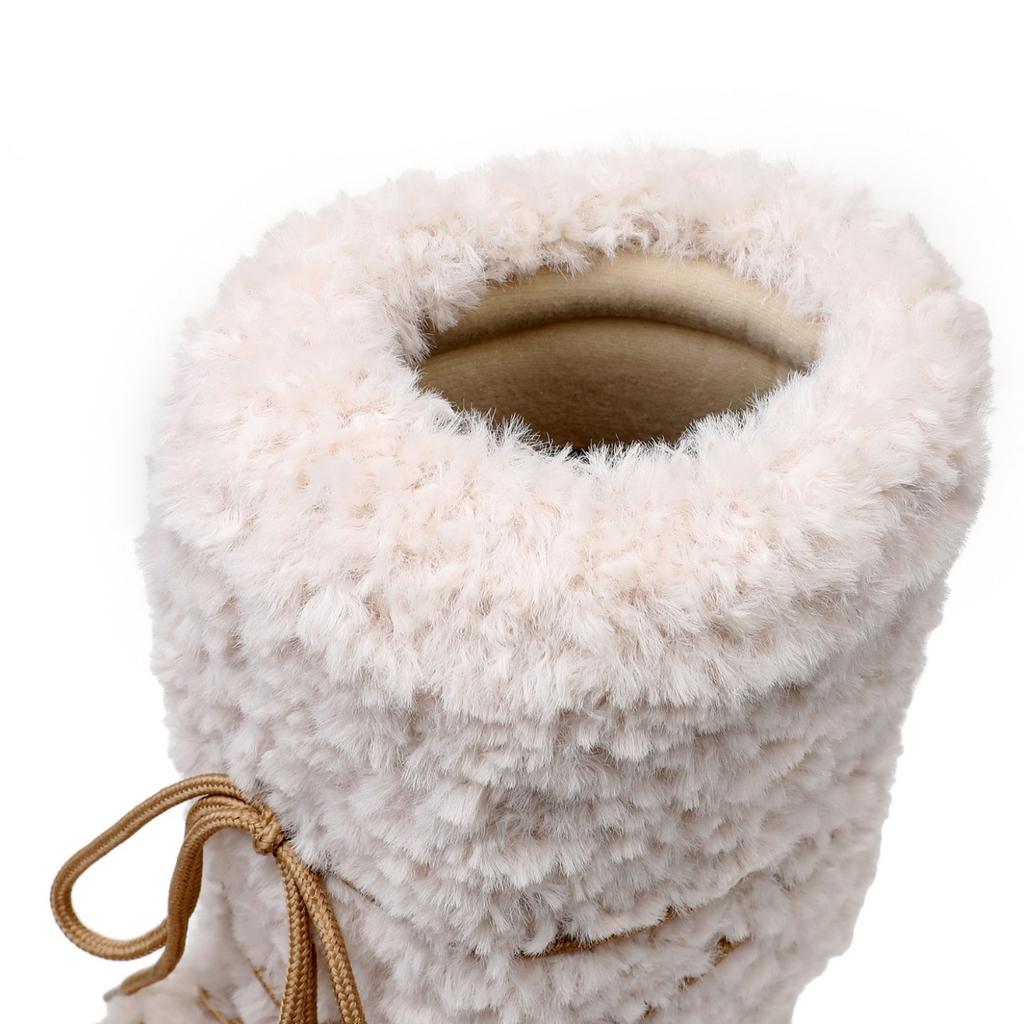 The Same Winter Space Boots Lamb Wool Moon Shoes Snow Boots Women