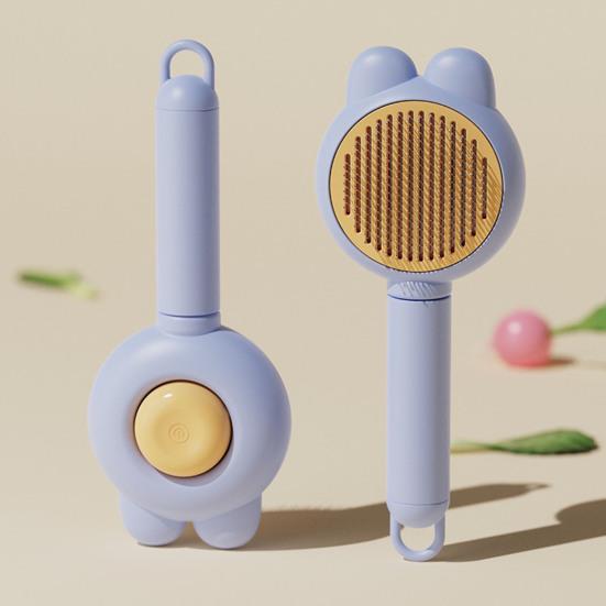 Self Cleaning Slicker Brush Pet Grooming Shedding Brush Gentle Pet Undercoat Hair Remover Comb for Long And Short Cats Dogs