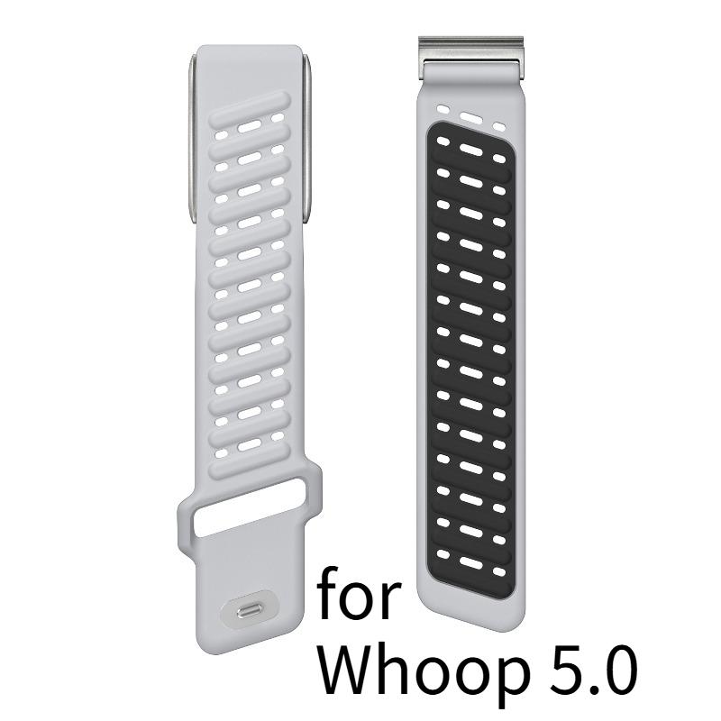 Совместимый подходит для Whoop 4.0/Whoop 5.0/Mg Sportflex Браслет Мягкое прикосновение Силикон Водонепроницаемый и Влагостойкий Запасной ремешок Совместимый подходит для