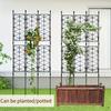 Новая садовая решетка для растений Опоры для растений Кольцо-поддержка для растений Пластиковая клетка-держатель для растений Цветочный горшок Опора для вьющихся растений