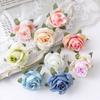 10/20PCS Artificial Flowers DIY Candy Box Cake Home Decor Christmas Decorative Wreaths Wedding Party Garden Roses Arch Silk Fake