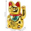 Plastic Maneki Neko Tabletop Ornament Gold Swing Arm Feng Shui Cat  Hotel Cafe Desktop Statue