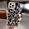 Мягкий силиконовый чехол для телефона Graffiti Black Devil Love Heart для iPhone 16 15 14 13 12 11 Pro Max 7 8 15 Plus X XR XS SE 2020
