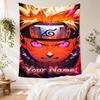 Naruto Character Personalized Name Tapestry Decorative Wall Tapestry Ultra-Soft Perfect for Bedroom All-Season Use