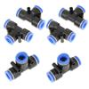10 pcs 10mm 3 8 T Type Pneumatic Connector Air Line Quick Fittings Tube Joint