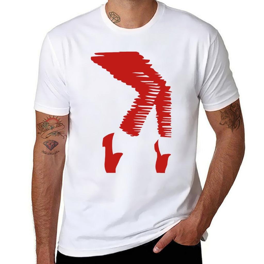 Toe Stand red TShirt Casual Street Style Short Sleeve Tee
